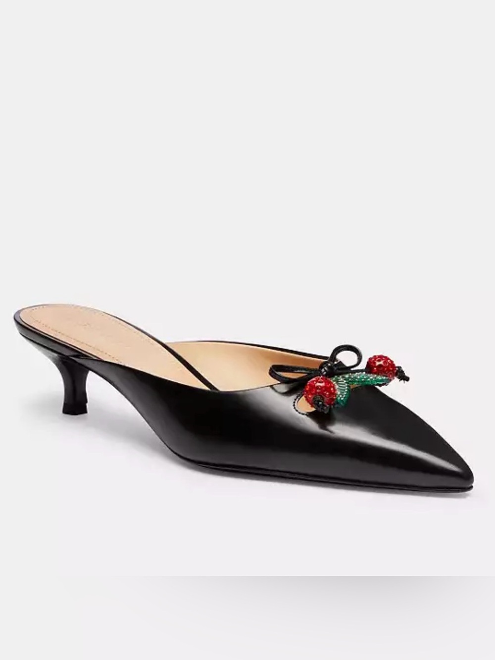 COACH Mule Kitten Heel With Cherry 8.5